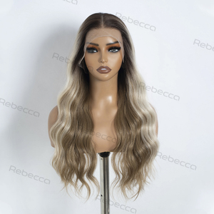 13x4 13x3 sóng tự nhiên tổng hợp tóc glueless HD Swiss ren phía trước Tóc Giả mỗi nhổ HD ren glueless tổng hợp tóc giả - Product Image 4