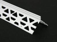 Perle de boîtier en stuc de profil en PVC blanc Perle d'angle d'angle en UPVC Perle d'angle pour cloison sèche pour la protection des murs et le plâtre