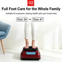 Masseur électrique pour les pieds avec fonction chauffante et pétrissante - Appareil de massage des pieds Shiatsu pour soulager la douleur et favoriser la relaxation