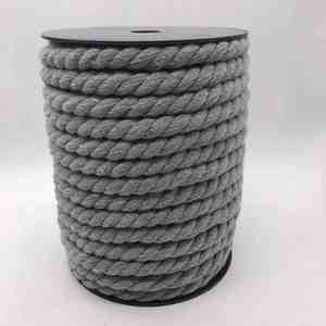 Cuerda de Algodón al por Mayor, Cuerda Trenzada de 3 Hilos, Cordón de Algodón de 8mm y 12mm para Cordones de Zapatos - Product Image 1