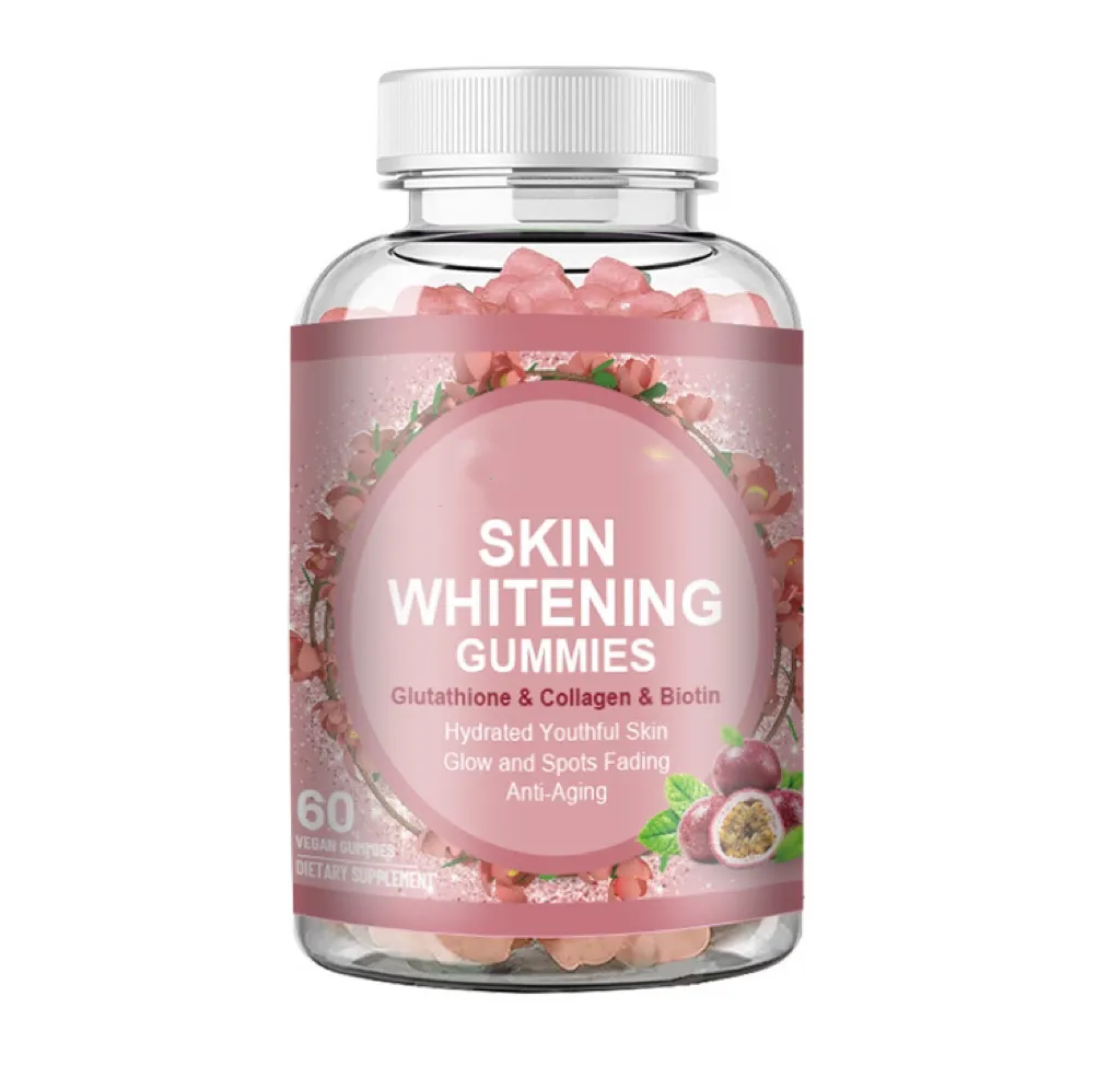 Blanchiment de la peau Anti-âge Dissolvant de taches brunes Supplément de collagène Gummies pour la peau éclatante Supplément