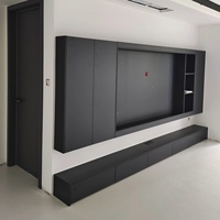 Meuble TV mural moderne sur mesure de style chinois, fabriqué en usine, meuble TV flottant pour salon