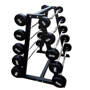 <span class=keywords><strong>Barra</strong></span> de Pesas <span class=keywords><strong>Fija</strong></span> de Goma al por Mayor, <span class=keywords><strong>Barra</strong></span> de Acero para Curl, Recubrimiento de Cromo, Pre-Pesada, Recta con Hierro Fundido - Product Image 5