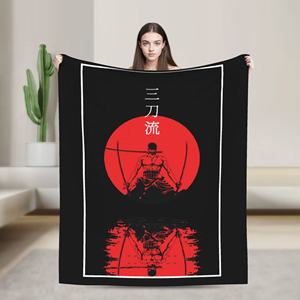 ผ้าห่มนุ่มลายการ์ตูนซันโตริว โรโรโนอา โซโล นักดาบ ลูฟี่ จากมัง<span class=keywords><strong>ง</strong></span>ะ สำหรับใช้ในบ้าน โซฟา ห้องนอน ผ้าห่มอนิเมะ - Product Image 2