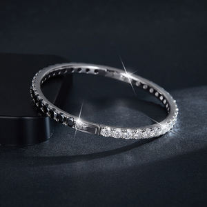 Bracelet Moissanite DIA personnalisable pour toutes les occasions, bijoux tendance - Product Image 2