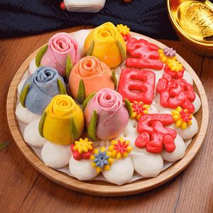 Dumplings Chinos Congelados, Pastel <span class=keywords><strong>de</strong></span> Flores Artesanal, Mantou, Caja <span class=keywords><strong>de</strong></span> Regalo <span class=keywords><strong>de</strong></span> Cumpleaños, Panecillos al Vapor, Pan Chino Congelado - Product Image 4