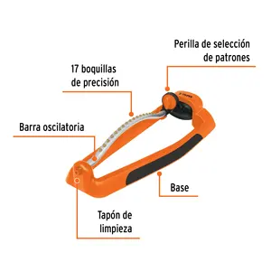 Truper 360 Gear Drive Arroseur oscillant en métal-plastique Arroseur à impact Popup réglable pour l'arrosage des fermes et des terres agricoles - Product Image 2
