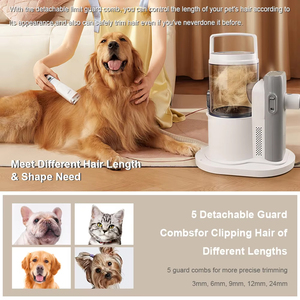 Kit de toilettage professionnel <span class=keywords><strong>pour</strong></span> animaux de compagnie, <span class=keywords><strong>aspirateur</strong></span> silencieux <span class=keywords><strong>pour</strong></span> chiens et chats, <span class=keywords><strong>brosse</strong></span> de toilettage <span class=keywords><strong>pour</strong></span> animaux, outil <span class=keywords><strong>pour</strong></span> enlever les poils <span class=keywords><strong>pour</strong></span> chiens et chats - Product Image 5