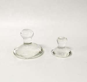 Ensemble de pilons et mortiers en verre à fond plat pour le broyage des pigments minéraux - Product Image 4