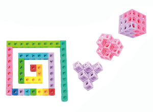 Bloques de números matemáticos 100 Uds bloques de bricolaje Cubo de enlace juguetes educativos niños aprendizaje matemáticas juguete - Product Image 4