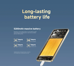 <span class=keywords><strong>POCO</strong></span> C71 EU 4+128G Negro/Dorado, Teléfono Celular Inteligente, Doble SIM, Batería de 5000mAh, 2GB de RAM, 128GB de ROM para Juegos - Product Image 5