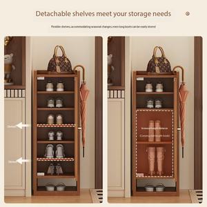 <span class=keywords><strong>ตู้</strong></span>เก็บของทางเข้า<span class=keywords><strong>บ้าน</strong></span>ไม้ห<span class=keywords><strong>ว</strong></span>ายทันสมัย พร้อมลิ้นชัก ที่แขวนร่ม ที่เก็บรองเท้า <span class=keywords><strong>ตู้</strong></span>เก็บของทางเดินแคบ สำหรับทางเข้าบ้านและห้องนอน - Product Image 3