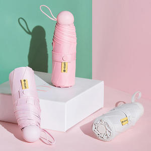 Quà Tặng Khuyến Mãi Đầy Màu Sắc <span class=keywords><strong>5</strong></span> Gấp <span class=keywords><strong>Mini</strong></span> Túi Viên Nang Ô Phụ Nữ Du Lịch Xách Tay <span class=keywords><strong>Mini</strong></span> Gấp Ô - Product Image 4