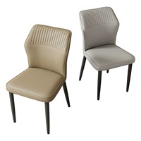 Ensemble de salle à manger moderne pour 4/6/8/10 personnes, chaises de salle à manger avec revêtement en cuir et structure en métal, pour hôtel, cuisine, café et banquet
