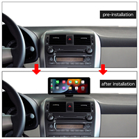 6.86 pouces Portable sans fil Carplay écran tactile GPS fonction stéréo tableau de bord Android Auto lecteur CD USB caméra de recul TV 1 an