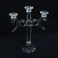 Led Bougeoirs de Noël en verre Luxe Vintage Saint Valentin Cadeaux pour amoureux Décorations de table Mariage Vintage Cristal