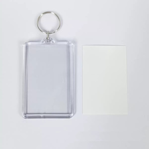 Làm cho của riêng bạn móc chìa khóa Keyring rõ ràng trống trong suốt tùy chỉnh in Acrylic khung ảnh Keychain - Product Image 3