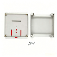 Scatola di Giunzione PCB 93*90*40mm IP54 in Plastica ABS, Contenitore Elettronico per Guida DIN, Guscio in Plastica per Strumenti, Scatola di Controllo Industriale PLC