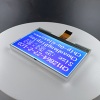 شاشة LCD مقاس 3.3 بوصة طراز CH12864-27-2-L، شاشة LCD نقطية 128x64، شاشة عرض رسومية LCD بـ 32 دبوس ST7567، توصيل مباشر من المصنع