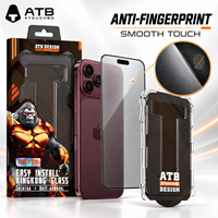 Pelindung Layar Kaca Tempered Matte Dengan Aplikator Penghilang Debu untuk iPhone 18 Fold 18 Pro Max Bebas Gelembung