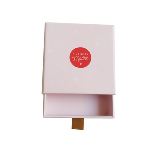 Eco Friendly Personalized White Logo Black Cardboard Drawer Box for Jewelry Manufactures Supply