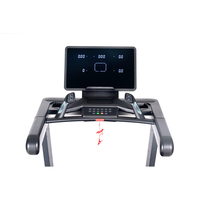 Tapis roulant électrique moderne haute vitesse - Appareil d'entraînement professionnel avec moteur AC, écran LCD 6 pouces et Bluetooth, robuste