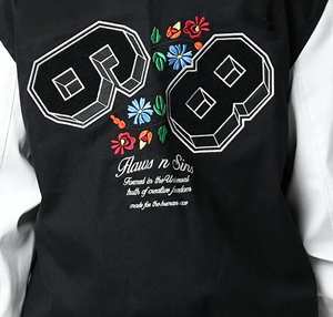 Blouson universitaire Letterman uni avec logo personnalisé Vestes pour homme Letterman en laine de qualité supérieure, veste pour homme - Product Image 3