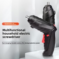 Tournevis électrique pliable 3,6 V en stock, kit de perçage multifonctionnel pour la maison, batterie au lithium rechargeable pour le bois et le cuivre
