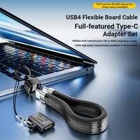 Adaptateur d'extension de câble flexible Type-C USB4 240W Charge rapide Transfert de données 80 Gb Kit de câble FPC pour téléphone portable et ordinateur