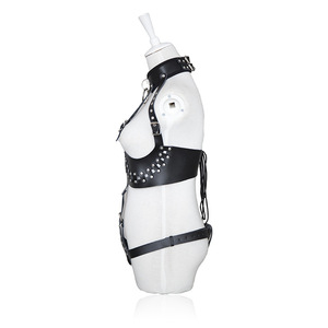 パンクスタイルレザーセクシーランジェリーエキゾチック服BDSMボディハーネス貞操帯女性用クラブパーティー - Product Image 3