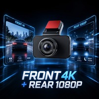 Caméra de tableau de bord de voiture, enregistreur vidéo, objectif unique, 1080P, vision nocturne, DVR, contrôle par application WiFi, écran IPS 3 pouces, batterie 200 mAh, USB Mini, 1 an