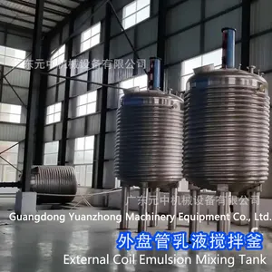 Customized Vacuum Resin Reactor External Half-Pipe Steam Heating Chemical Reaction Tank Direct Sale By Manufacturer