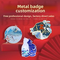 Badges et épingles de revers personnalisés en alliage de zinc émaillé, finition cuite, logos/emblèmes scolaires personnalisés, promotionnels pour entreprises/publicité