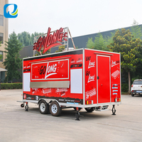 Chammp Remorque de cuisine mobile moderne, cuisine complète pour la vente ambulante, usage commercial, haute performance, logistique professionnelle