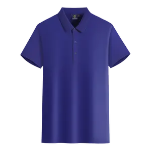 AI-MICH Wholesale Custom Plain Printing Polo Mens Shirt Bulk Blank Embroidered Leisure Design Custom Logo Polo Mens