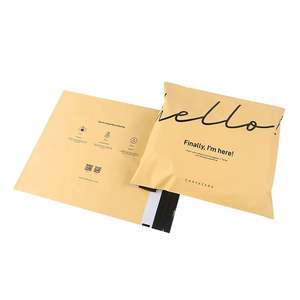 Sac d'expédition en LDPE orange de bonne qualité, nouveau modèle, imperméable, pour vêtements, emballage, courrier express, cadeau - Product Image 3