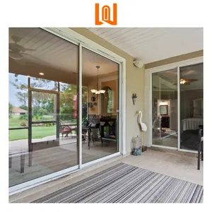 Lieferant gewerbliche Villa individuelle Äußere Vinyl-PVC-Schiebetüren uPVC-Glas-Schiebetüren