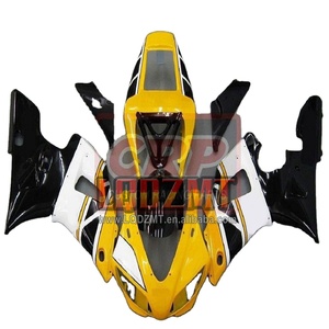Corps OEM pour <span class=keywords><strong>YAMAHA</strong></span> YZF-R1 YZF <span class=keywords><strong>R</strong></span> 1 jaune noir 1000 CC YZF R1 YZF1000 YZFR1 98 99 162No.<span class=keywords><strong>35</strong></span> YZF-1000 1998 1999 Carénage d'injection - Product Image 1