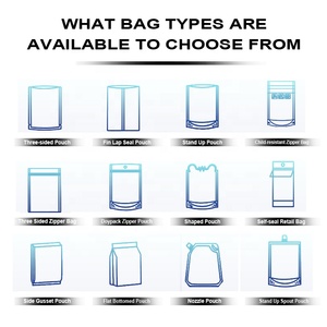 Custom Clearly Printed Food Grade Moisture Proof Easy to Tear Zipper Mylar Bag <b>Seafood</b> Snack Coffee Bean Stand up Pouch - Product Image 4