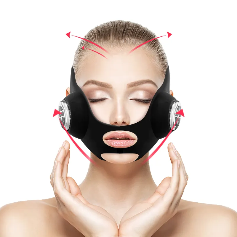 new beauty product 2023 V face lifting device customize EMS v face vibration face lift silicone belt home use product