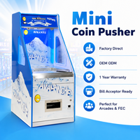 Mini machine à pousser les pièces Quarter Dozer avec changeur de billets à vendre, machine de jeu d'arcade pour centre commercial, directement de l'usine, OEM ODM