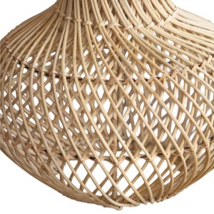 Handcrafted Bamboo/Rattan Coastal Indoor Modern Lampshade <b>Covers</b> Handmade Decorative Eco-Friendly OEM Custom Supplier - Product Image 3