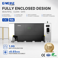 G.weike LF3015PII Zone de travail 3000*1500mm avec tiroir coulissant Machine de découpe laser à fibre à couverture complète