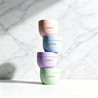 100ml 120ml 200ml 250ml 300ml Pots en plastique PP de luxe personnalisés pour cosmétiques, soins de la peau, crème pour le visage, crème pour les cheveux, beurre corporel avec bouchon à vis