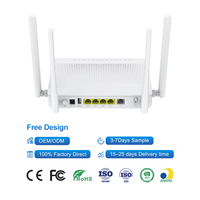 PG412P XPON ONU 4GE AC1200 Çift Bantlı Wi-Fi 5 Router, 4 Antenli, Wi-Fi Easymesh TR-069 Protokolü ile Uyumlu, FTTH için