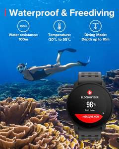 Montre connectée de luxe pour femmes avec lunette sertie de diamants, bracelet italien et notifications intelligentes - Product Image 6