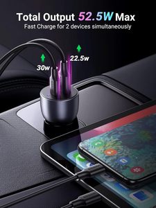 شاحن سيارة <span class=keywords><strong>UGREEN</strong></span> USB C ، شاحن سيارة من النوع C PD 30W و QC 18W ، محول شاحن سيارة سريع - Product Image 3