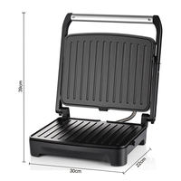 Grille-sandwich électrique antiadhésive sans fumée RSC Wholesale 2200W à commande mécanique pour usage commercial et domestique
