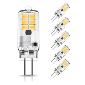 LOHAS-bombilla LED de 12V G4, 2W, 3000K, 6000K, Mini bombillas de ahorro de energía para candelabro