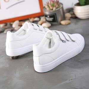 Zapatos de mujer, zapatillas blancas, temporada de primavera, nuevas zapatillas de moda para correr, cómodas, que aumentan la altura, zapatos unisex para el campus - Product Image 2